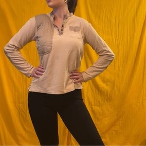 Vintage nude military long sleeve